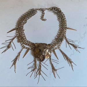 Bebe Tiger Gold Chain Necklace